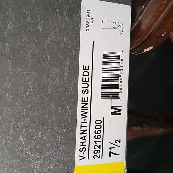 SUEDE VIA SPIGA SHANTI WINE BOOTS - Picture 13 of 13